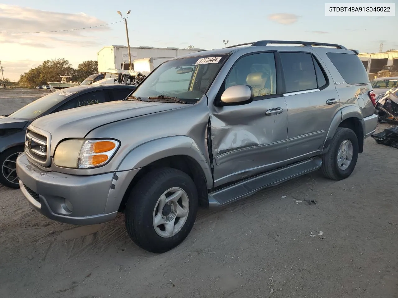 2001 Toyota Sequoia Limited VIN: 5TDBT48A91S045022 Lot: 77119404