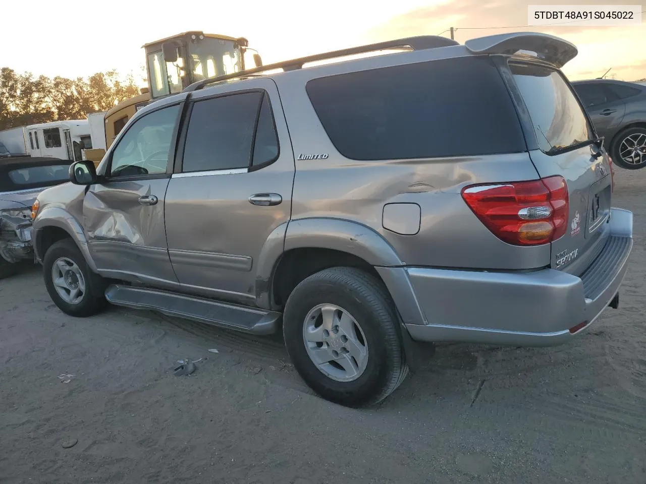 2001 Toyota Sequoia Limited VIN: 5TDBT48A91S045022 Lot: 77119404