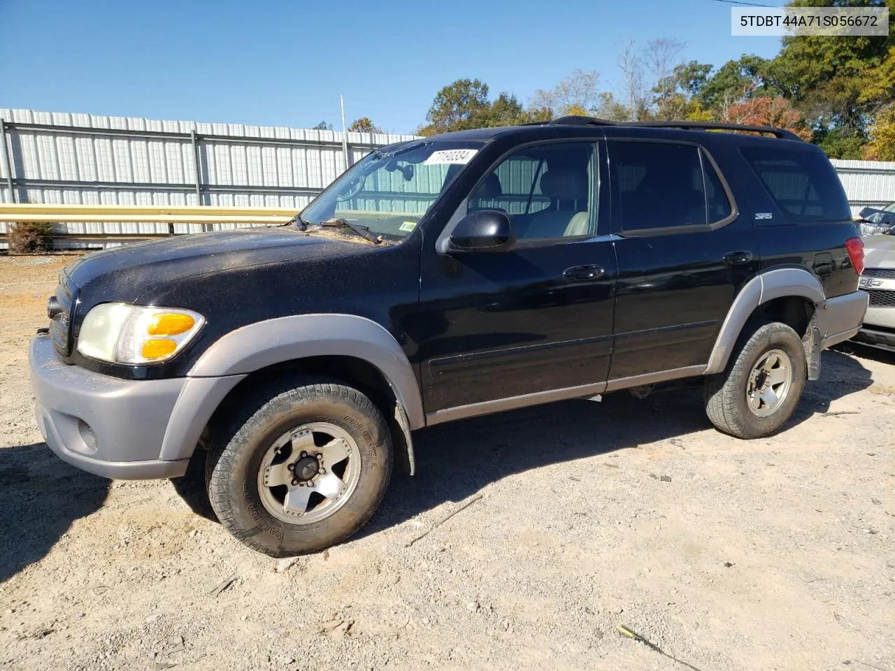 2001 Toyota Sequoia Sr5 VIN: 5TDBT44A71S056672 Lot: 77190334