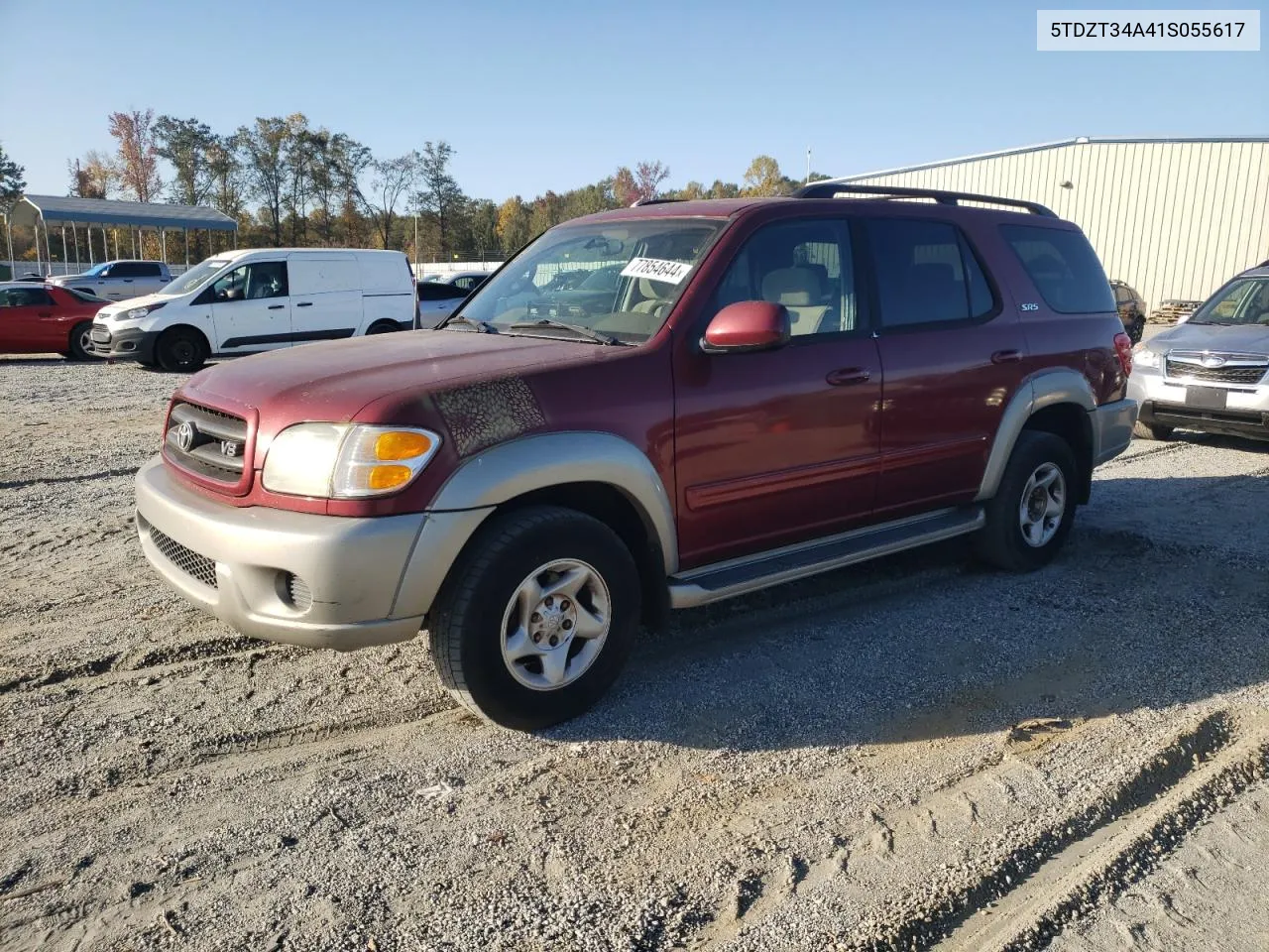 2001 Toyota Sequoia Sr5 VIN: 5TDZT34A41S055617 Lot: 77854644