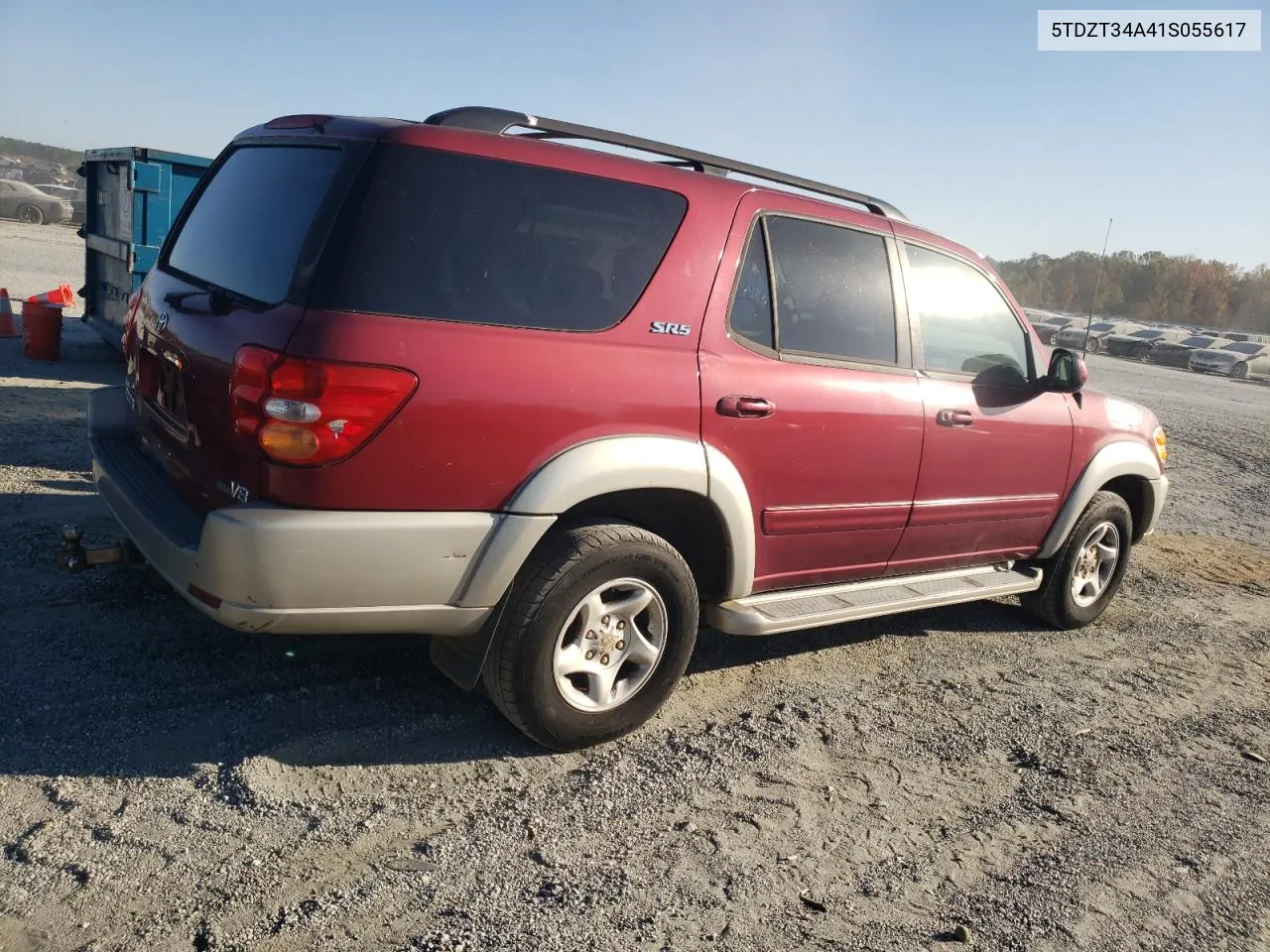 2001 Toyota Sequoia Sr5 VIN: 5TDZT34A41S055617 Lot: 77854644