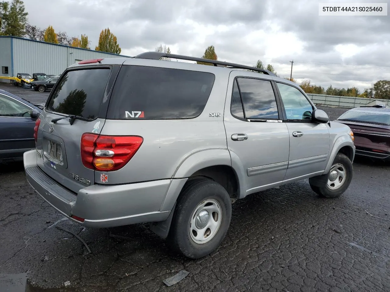 2001 Toyota Sequoia Sr5 VIN: 5TDBT44A21S025460 Lot: 78084674