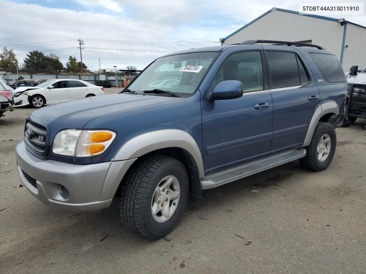 2001 Toyota Sequoia Sr5 VIN: 5TDBT44A31S011910 Lot: 78483704