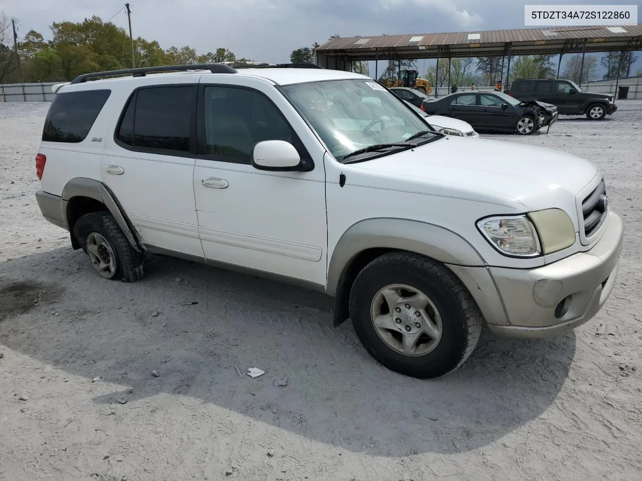 2002 Toyota Sequoia Sr5 VIN: 5TDZT34A72S122860 Lot: 49130354