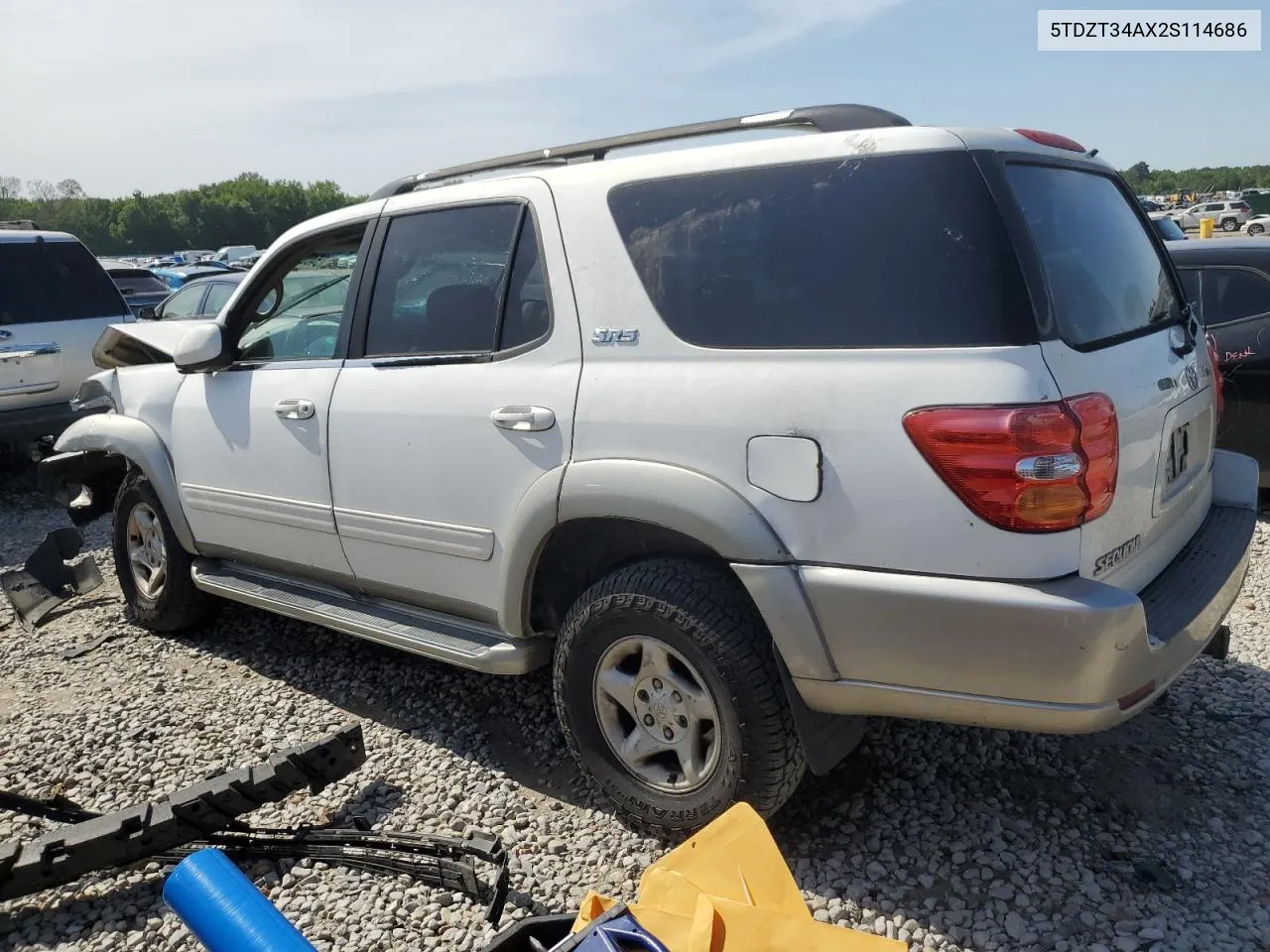 2002 Toyota Sequoia Sr5 VIN: 5TDZT34AX2S114686 Lot: 54007364