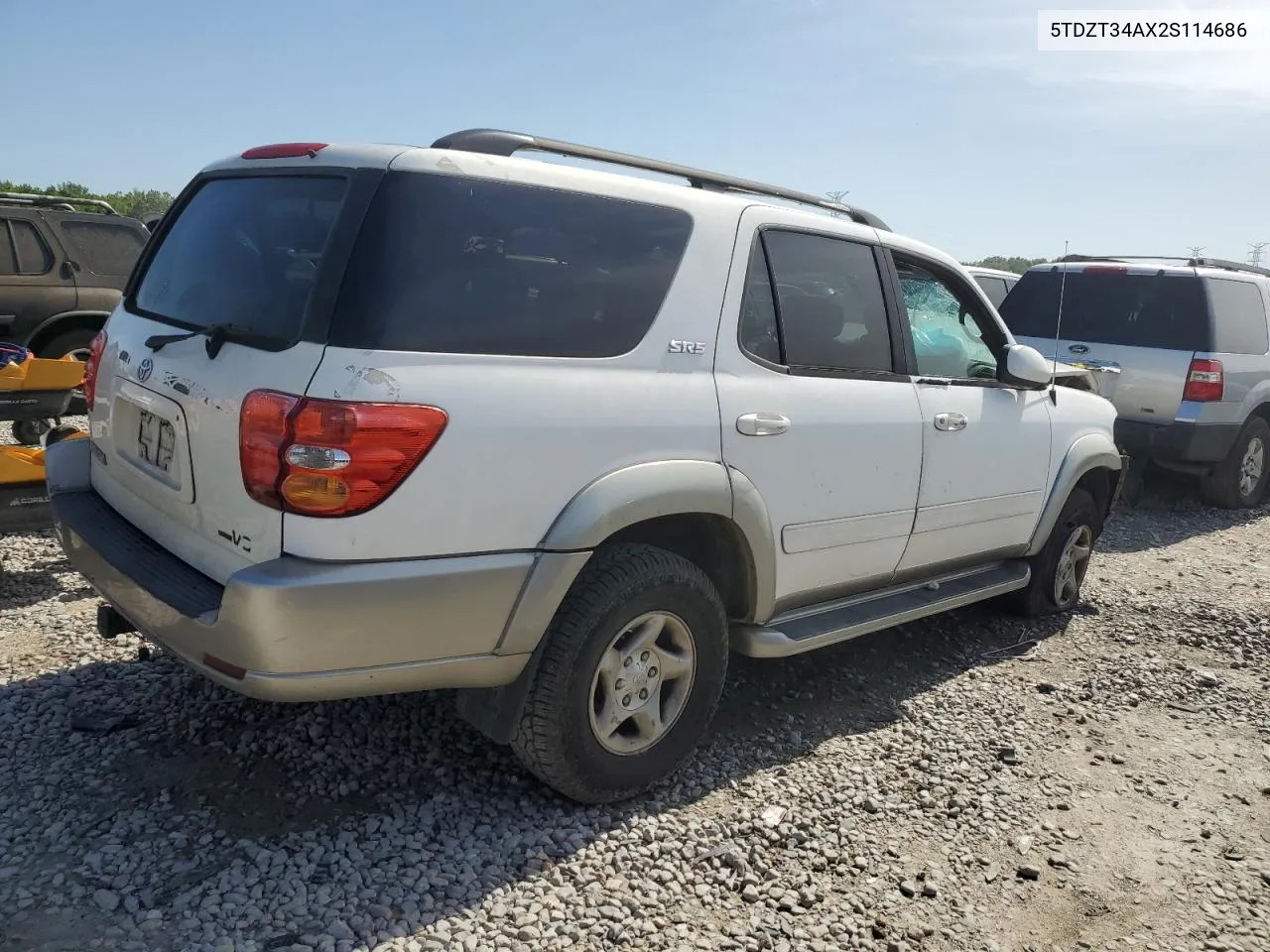 2002 Toyota Sequoia Sr5 VIN: 5TDZT34AX2S114686 Lot: 54007364