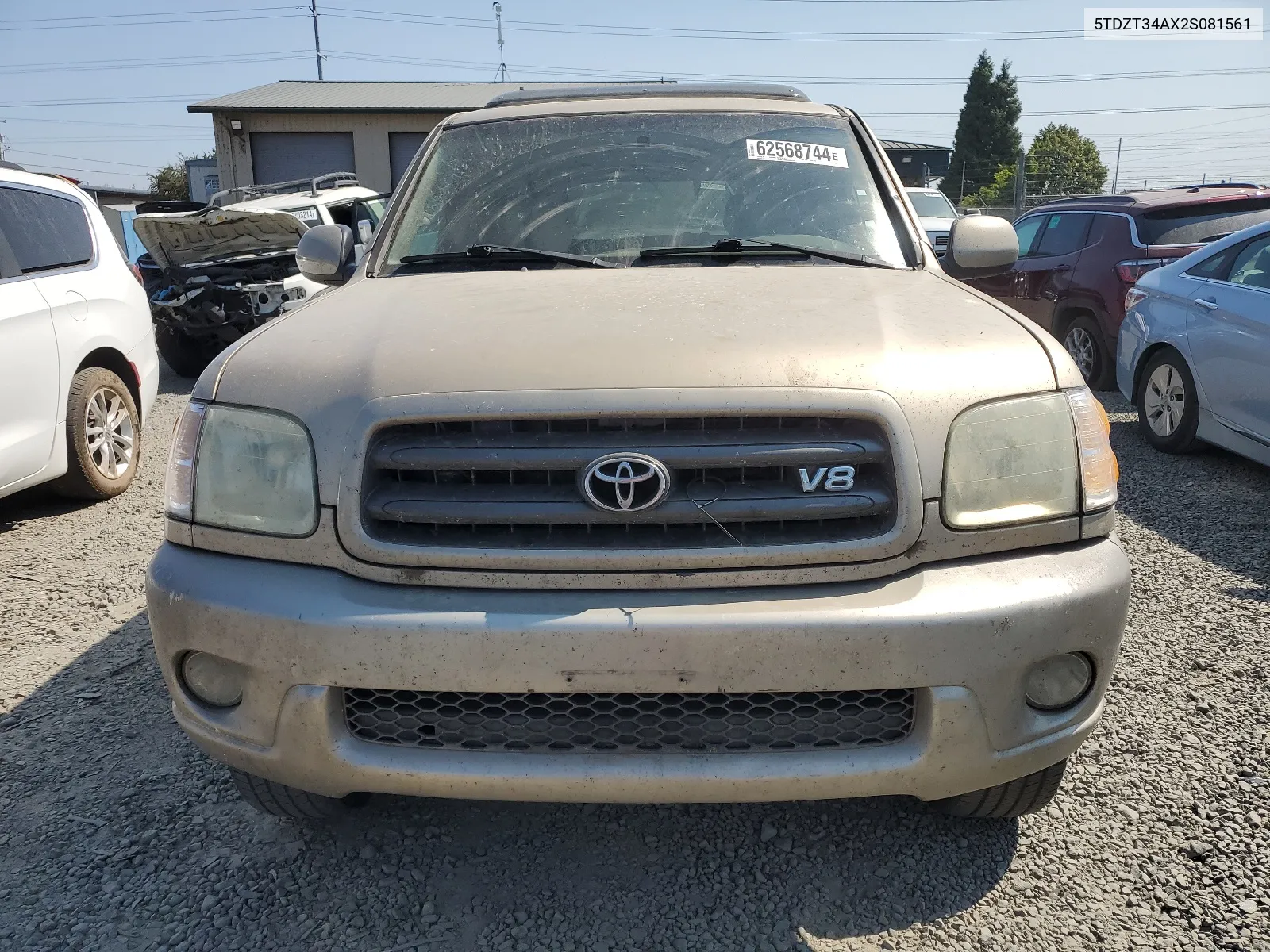 2002 Toyota Sequoia Sr5 VIN: 5TDZT34AX2S081561 Lot: 62568744