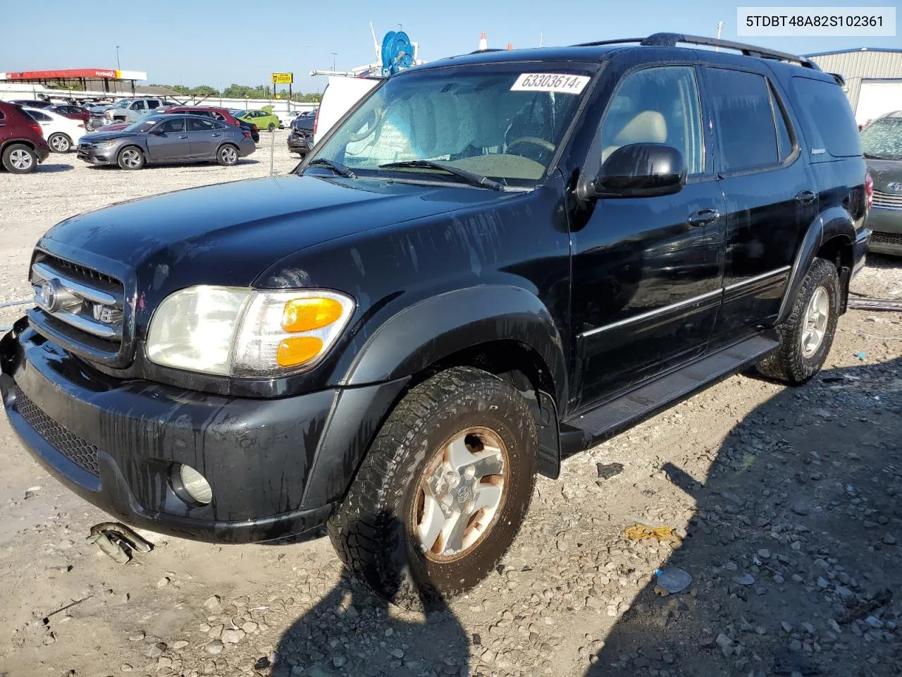 2002 Toyota Sequoia Limited VIN: 5TDBT48A82S102361 Lot: 63303614