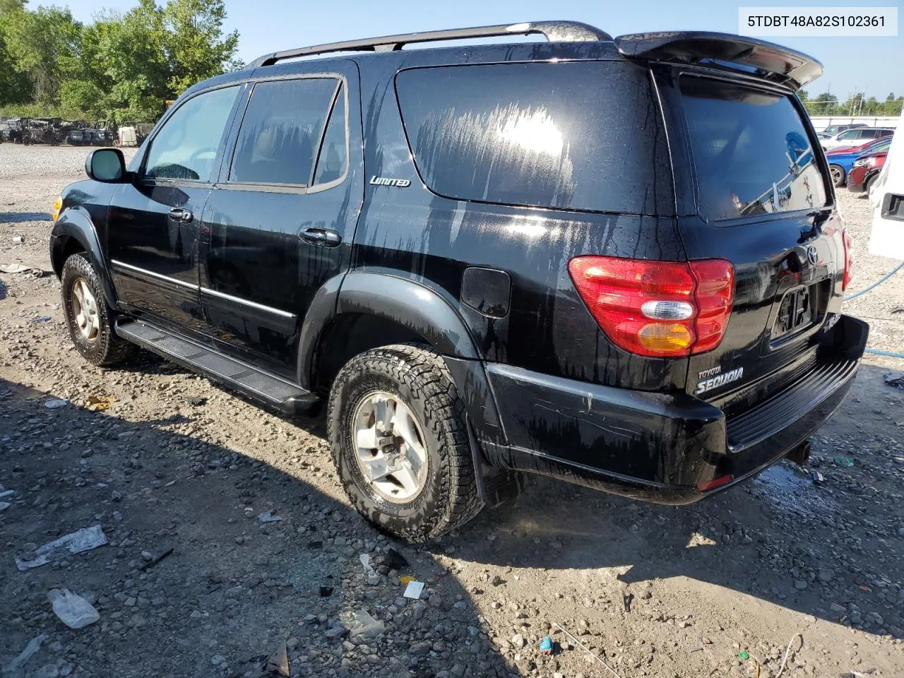 2002 Toyota Sequoia Limited VIN: 5TDBT48A82S102361 Lot: 63303614