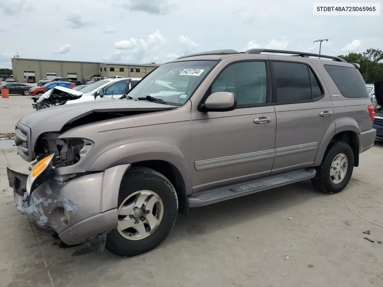 2002 Toyota Sequoia Limited VIN: 5TDBT48A72S065965 Lot: 64317244