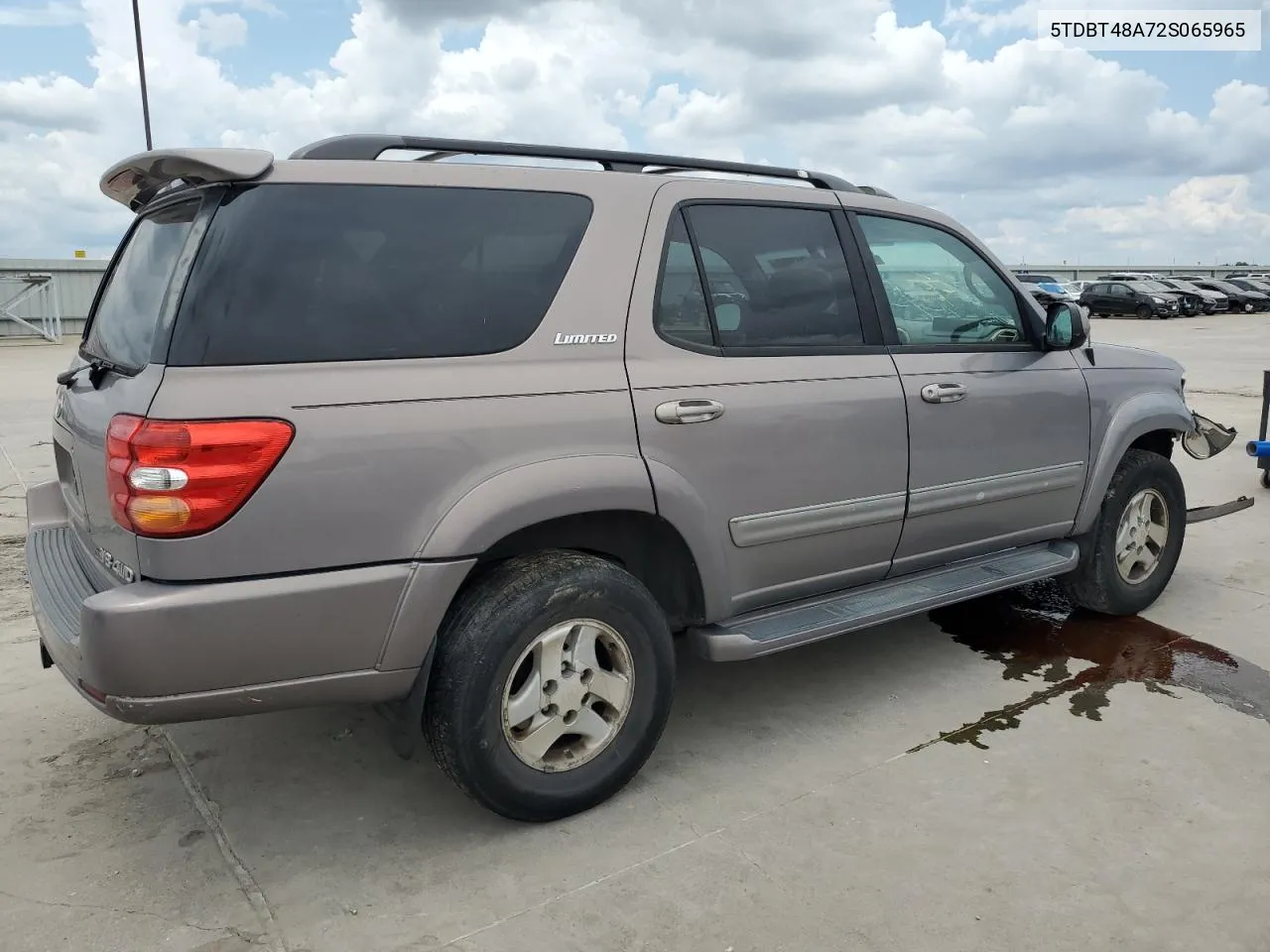 2002 Toyota Sequoia Limited VIN: 5TDBT48A72S065965 Lot: 64317244