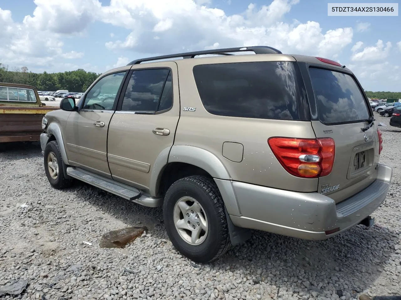 2002 Toyota Sequoia Sr5 VIN: 5TDZT34AX2S130466 Lot: 64946114