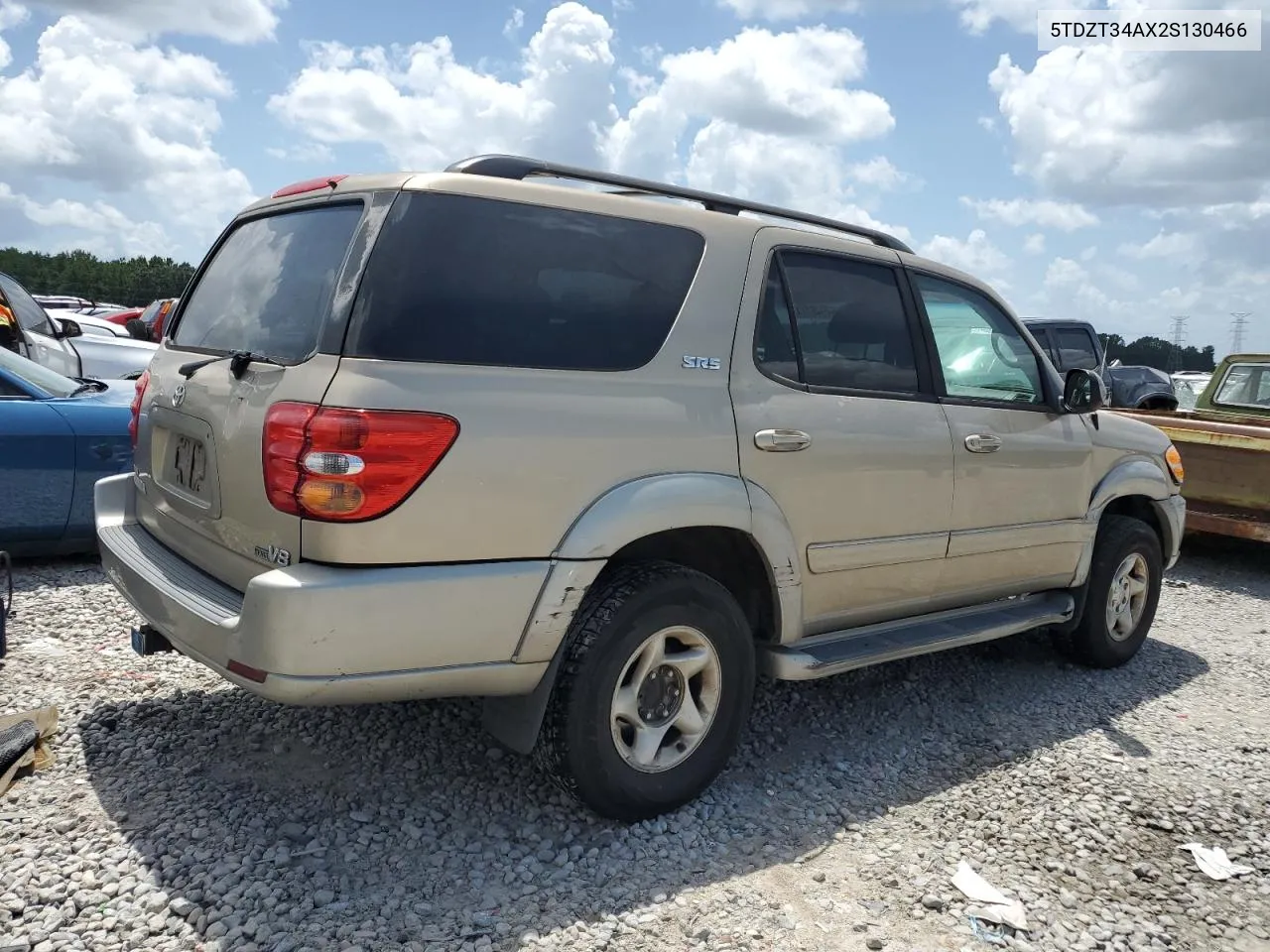 2002 Toyota Sequoia Sr5 VIN: 5TDZT34AX2S130466 Lot: 64946114