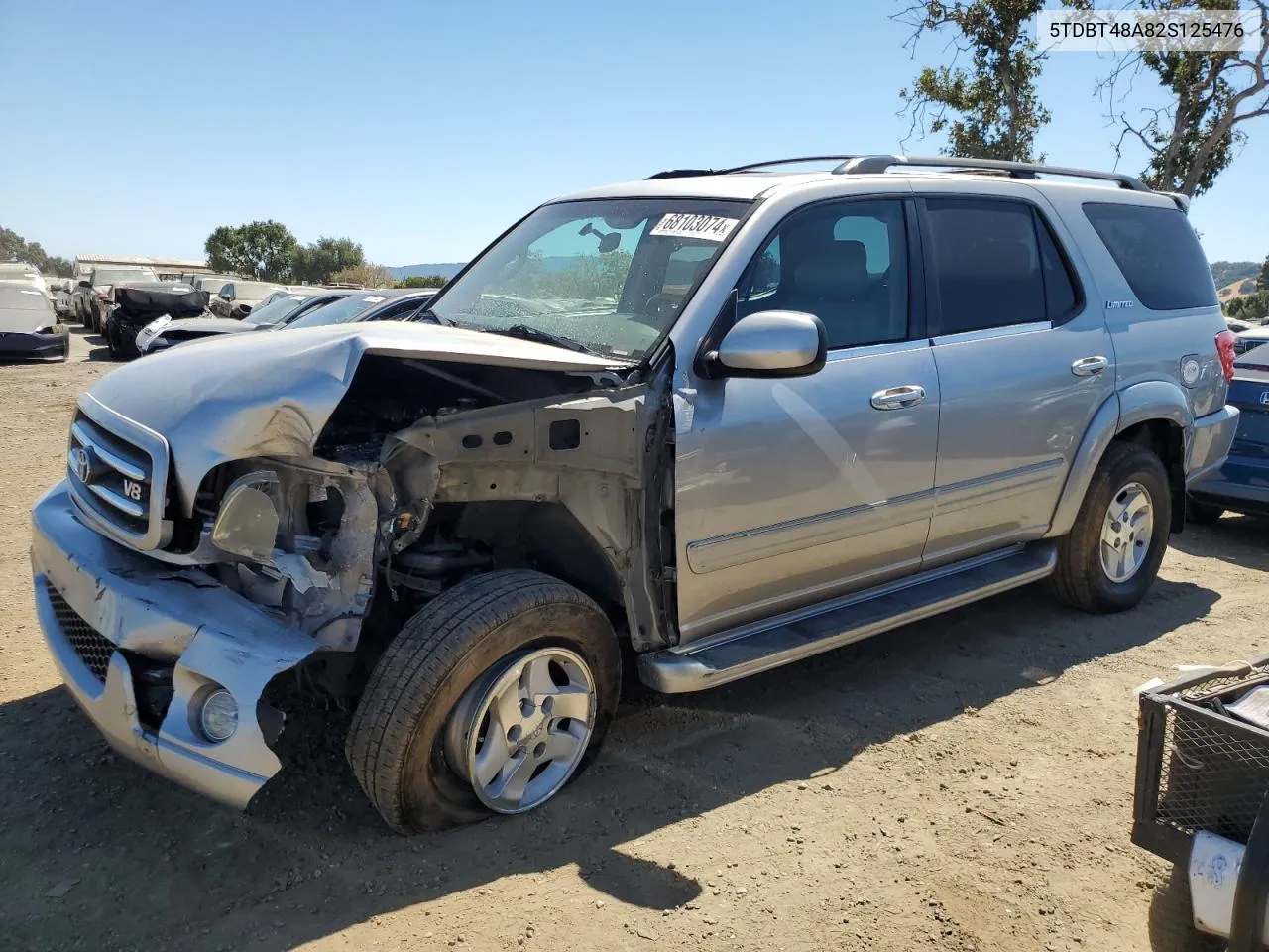 2002 Toyota Sequoia Limited VIN: 5TDBT48A82S125476 Lot: 68103074