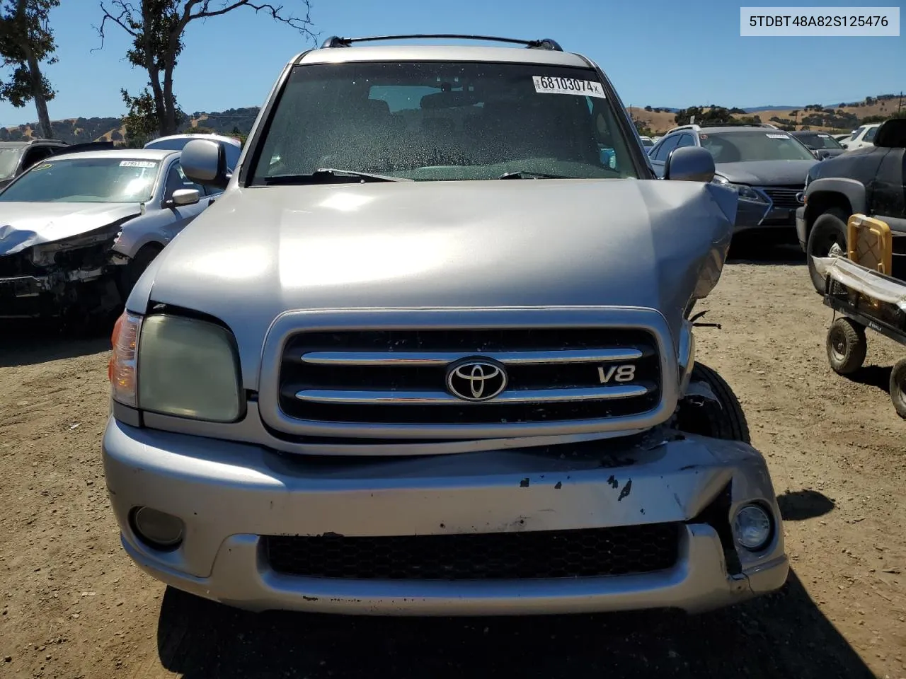 2002 Toyota Sequoia Limited VIN: 5TDBT48A82S125476 Lot: 68103074