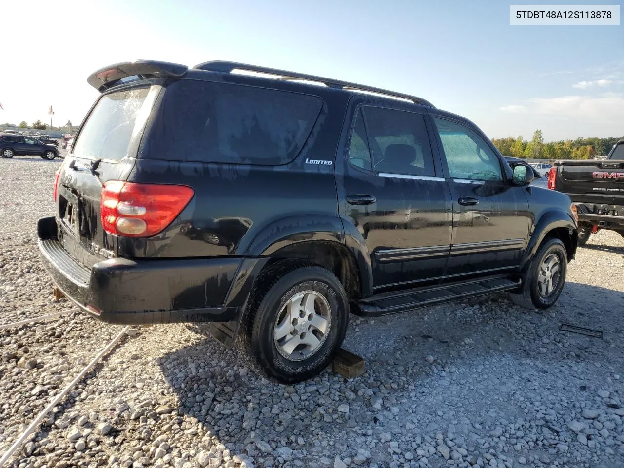 5TDBT48A12S113878 2002 Toyota Sequoia Limited