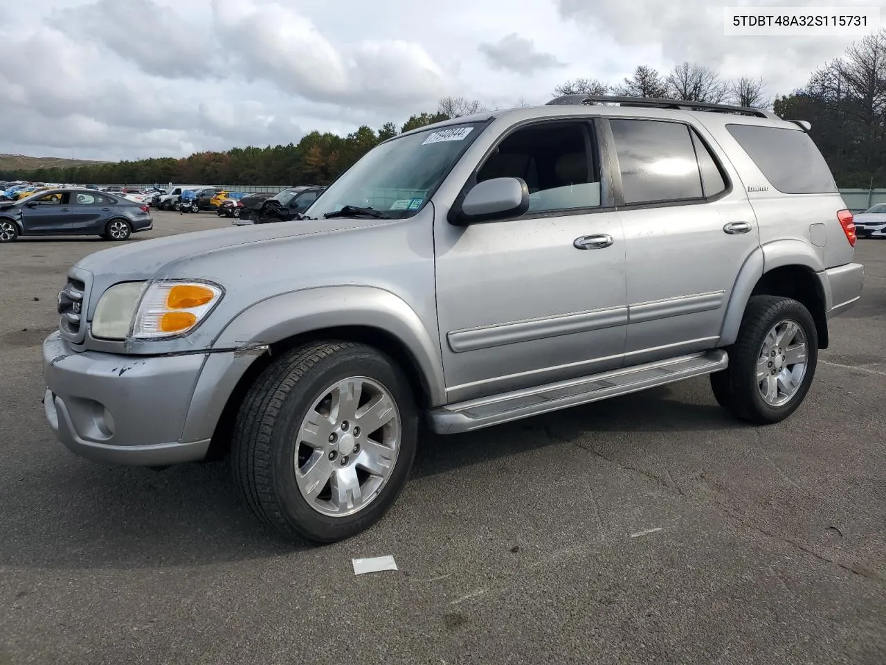 2002 Toyota Sequoia Limited VIN: 5TDBT48A32S115731 Lot: 71940844