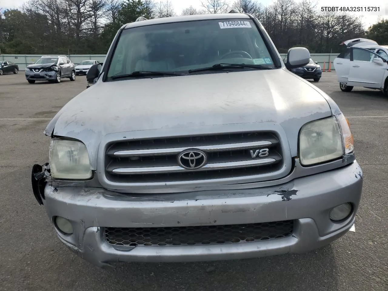 2002 Toyota Sequoia Limited VIN: 5TDBT48A32S115731 Lot: 71940844