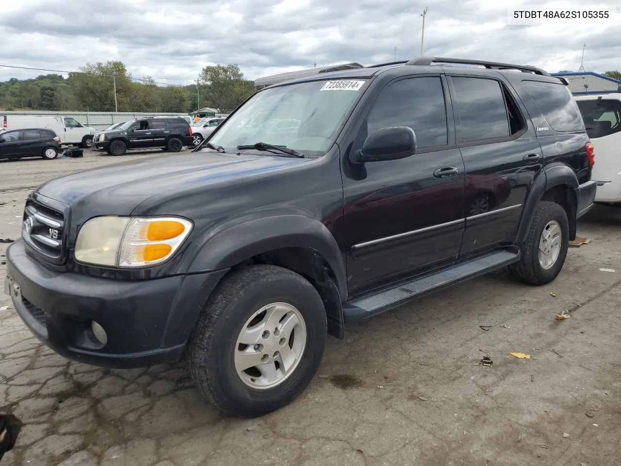 2002 Toyota Sequoia Limited VIN: 5TDBT48A62S105355 Lot: 72385914