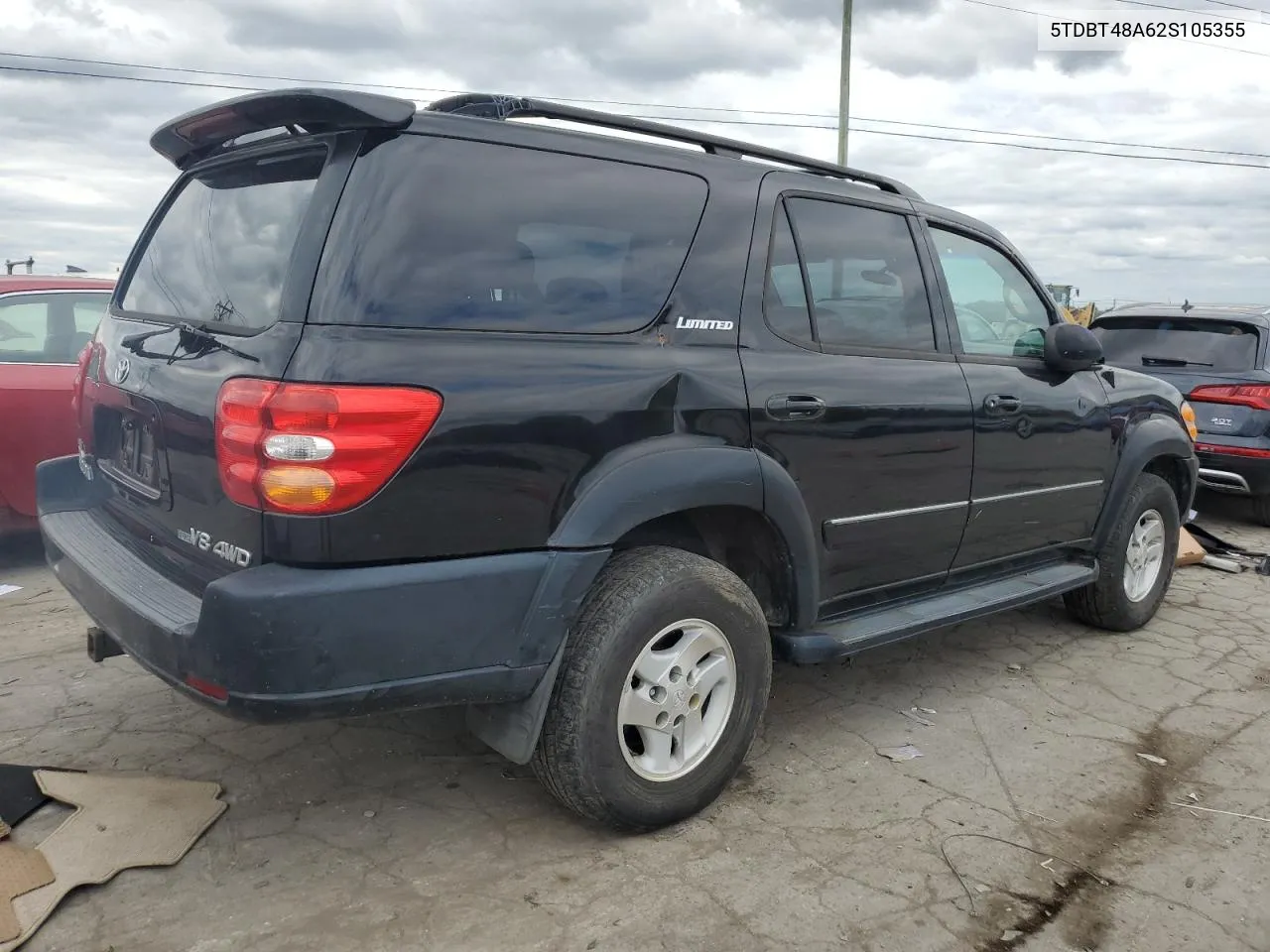 2002 Toyota Sequoia Limited VIN: 5TDBT48A62S105355 Lot: 72385914