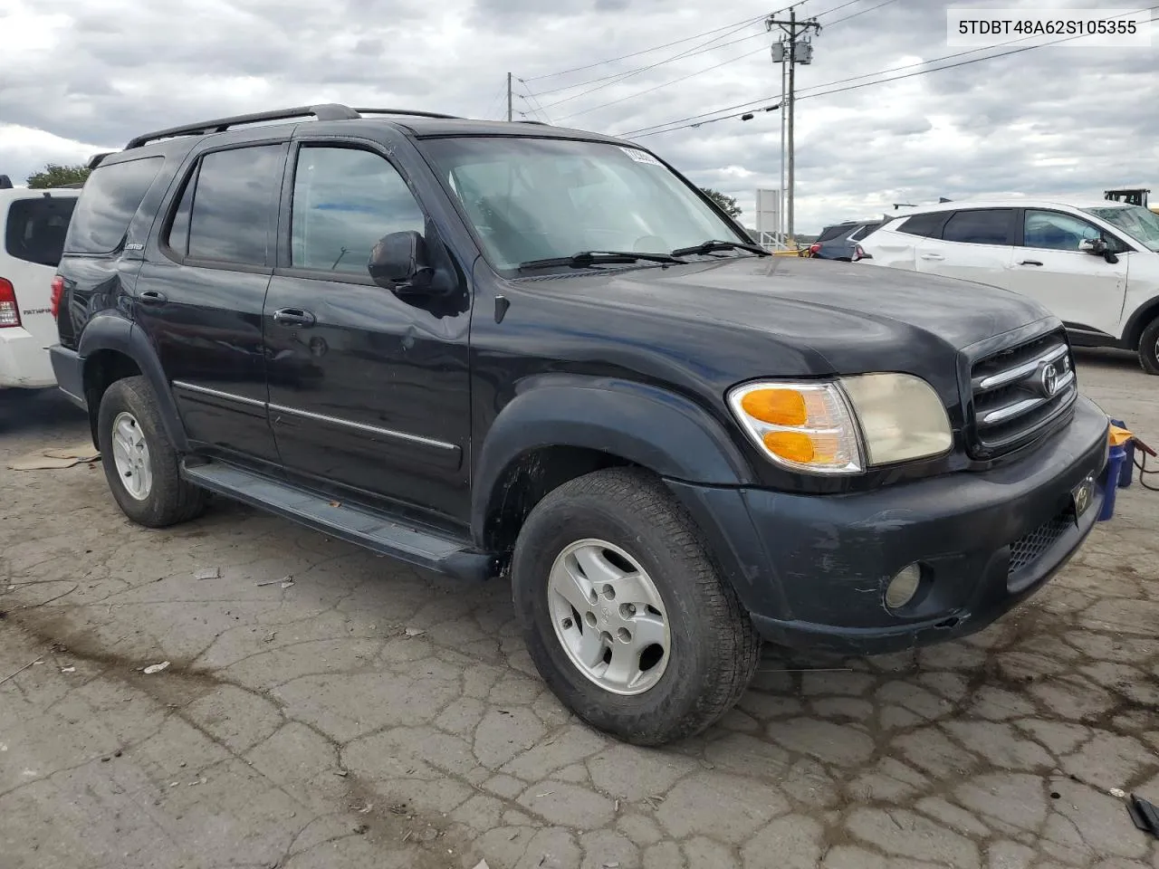 2002 Toyota Sequoia Limited VIN: 5TDBT48A62S105355 Lot: 72385914