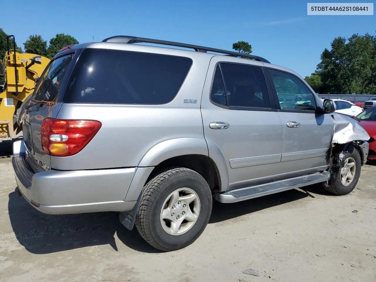 2002 Toyota Sequoia Sr5 VIN: 5TDBT44A62S108441 Lot: 73582194