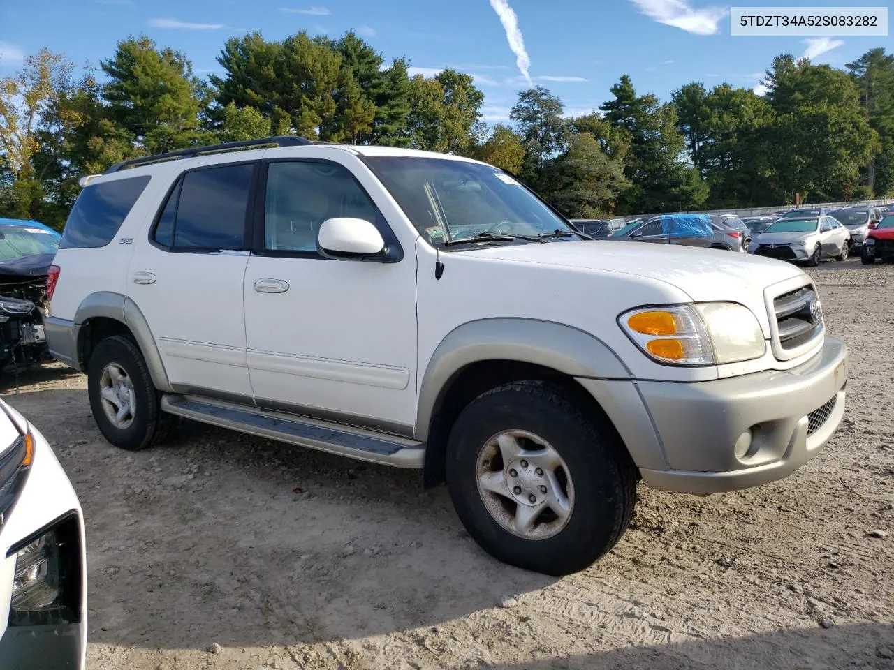 2002 Toyota Sequoia Sr5 VIN: 5TDZT34A52S083282 Lot: 73734884