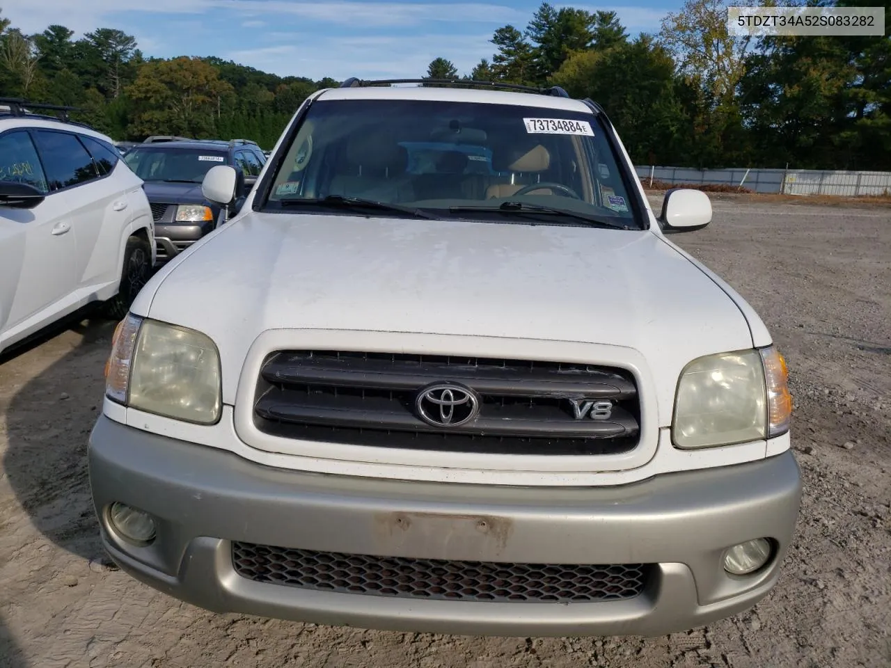 2002 Toyota Sequoia Sr5 VIN: 5TDZT34A52S083282 Lot: 73734884