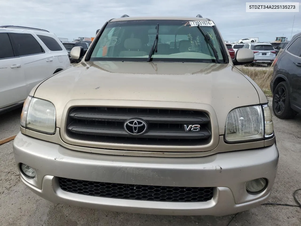 2002 Toyota Sequoia Sr5 VIN: 5TDZT34A22S135273 Lot: 73931074