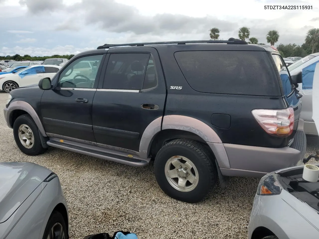 2002 Toyota Sequoia Sr5 VIN: 5TDZT34A22S115931 Lot: 74336094