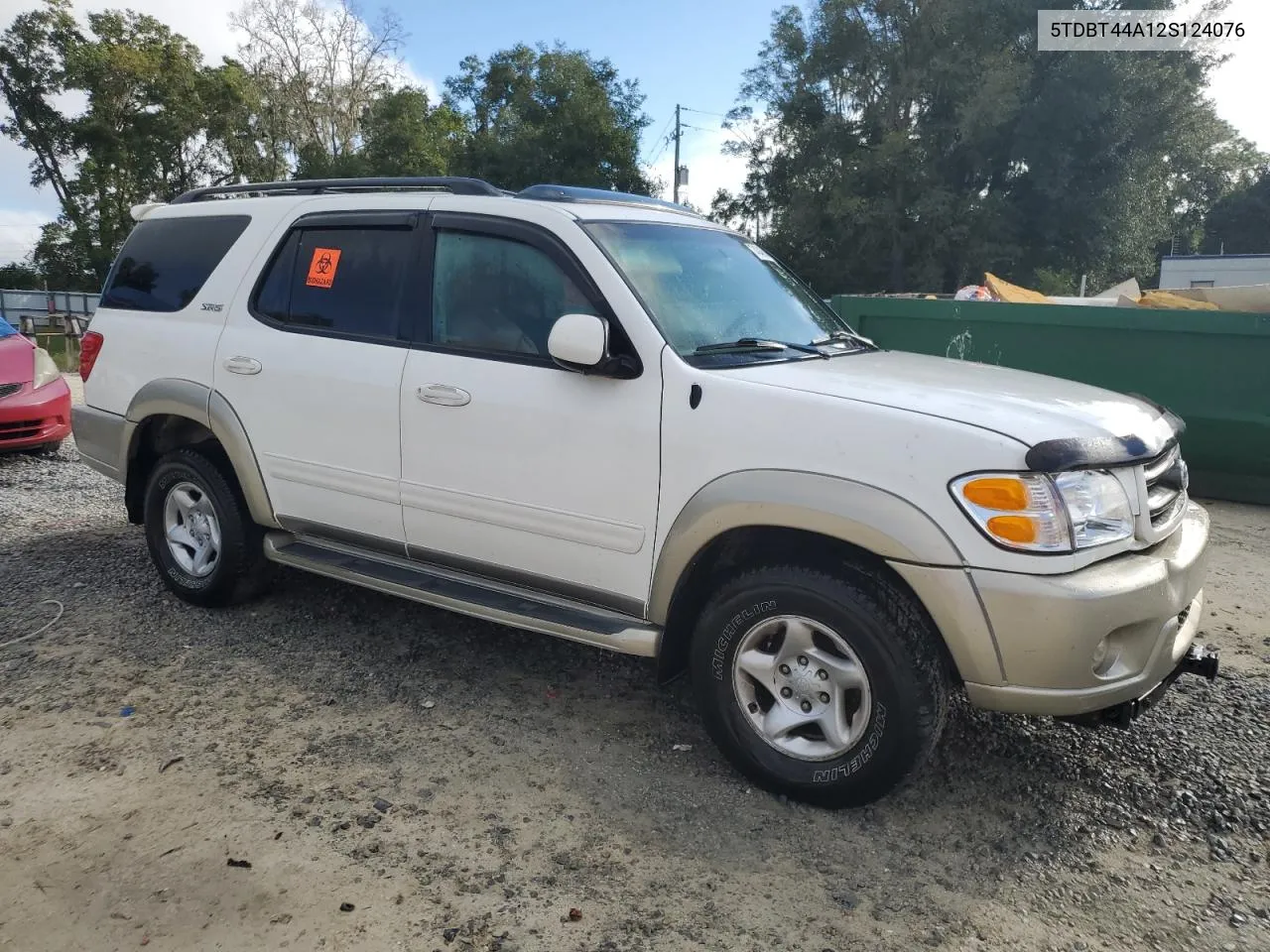 2002 Toyota Sequoia Sr5 VIN: 5TDBT44A12S124076 Lot: 74346704