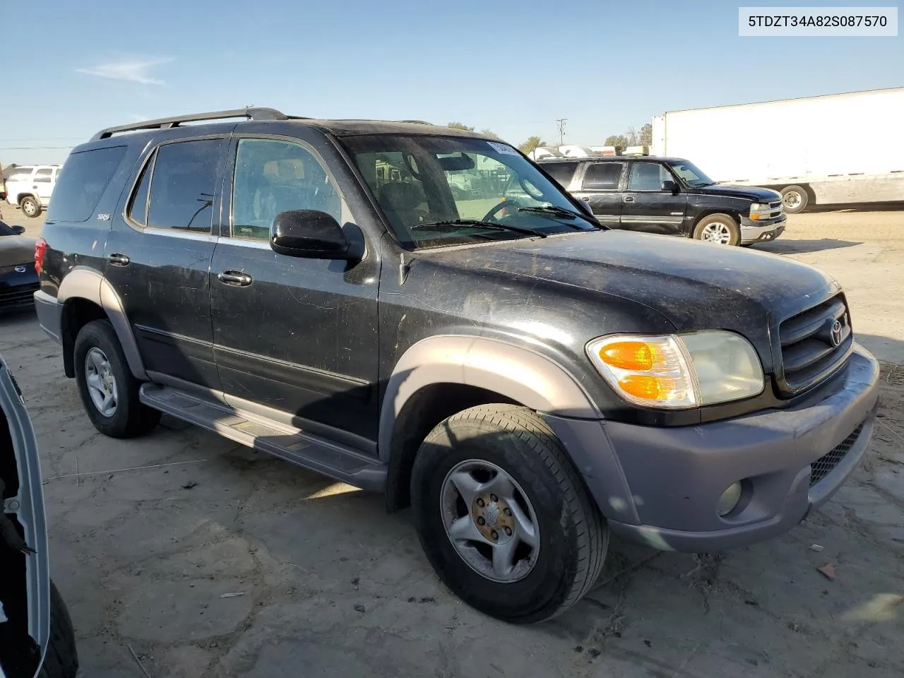 2002 Toyota Sequoia Sr5 VIN: 5TDZT34A82S087570 Lot: 75046764