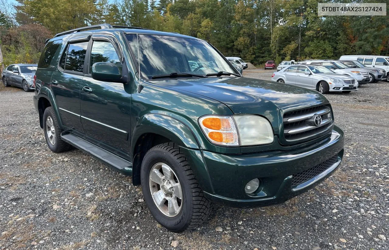 2002 Toyota Sequoia Limited VIN: 5TDBT48AX2S127424 Lot: 75088984