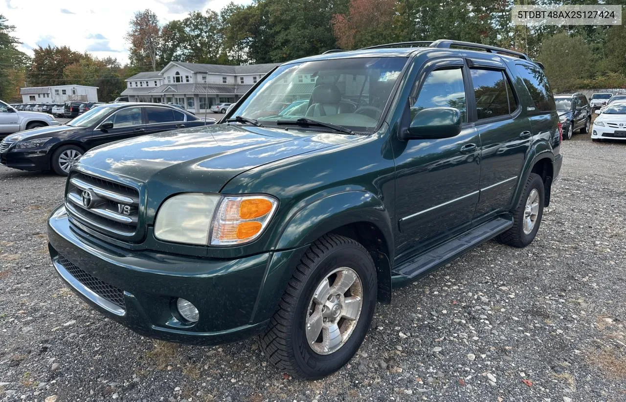 2002 Toyota Sequoia Limited VIN: 5TDBT48AX2S127424 Lot: 75088984