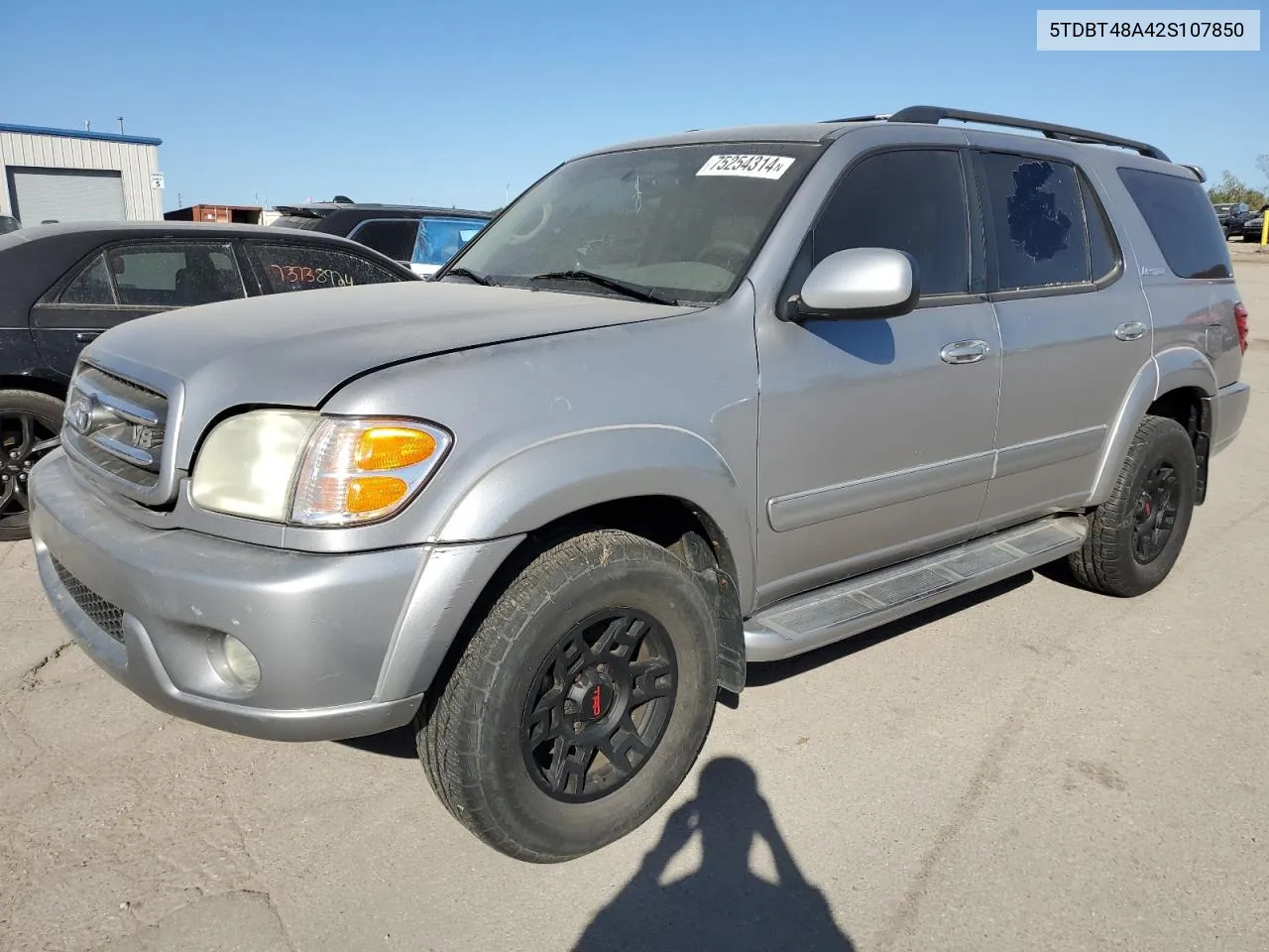 2002 Toyota Sequoia Limited VIN: 5TDBT48A42S107850 Lot: 75254314