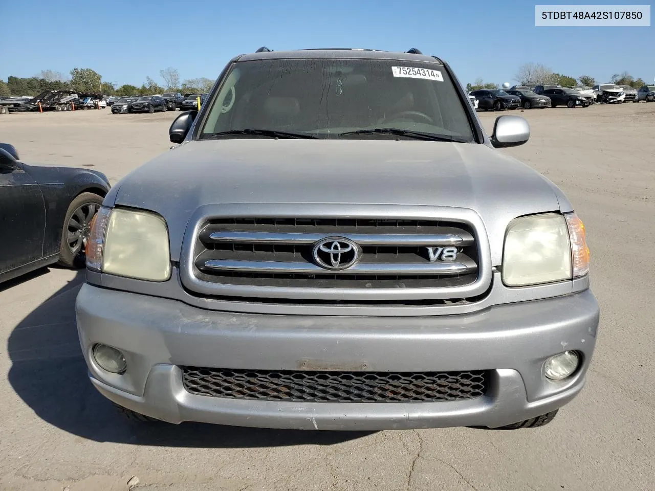 2002 Toyota Sequoia Limited VIN: 5TDBT48A42S107850 Lot: 75254314