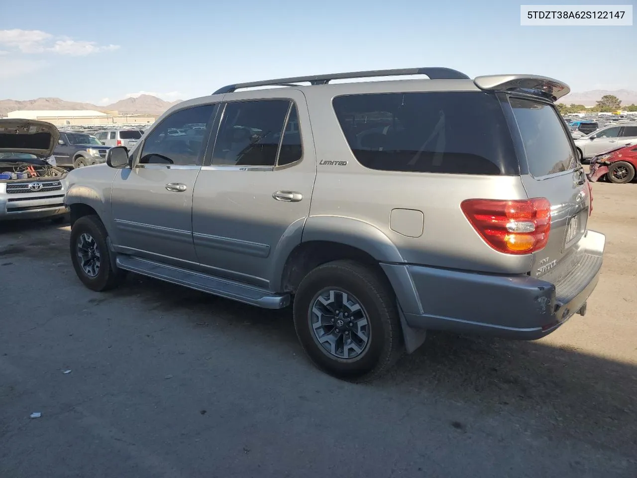 2002 Toyota Sequoia Limited VIN: 5TDZT38A62S122147 Lot: 75345104