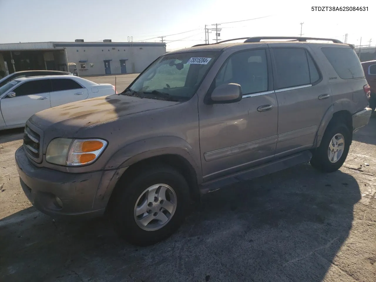 2002 Toyota Sequoia Limited VIN: 5TDZT38A62S084631 Lot: 75515284