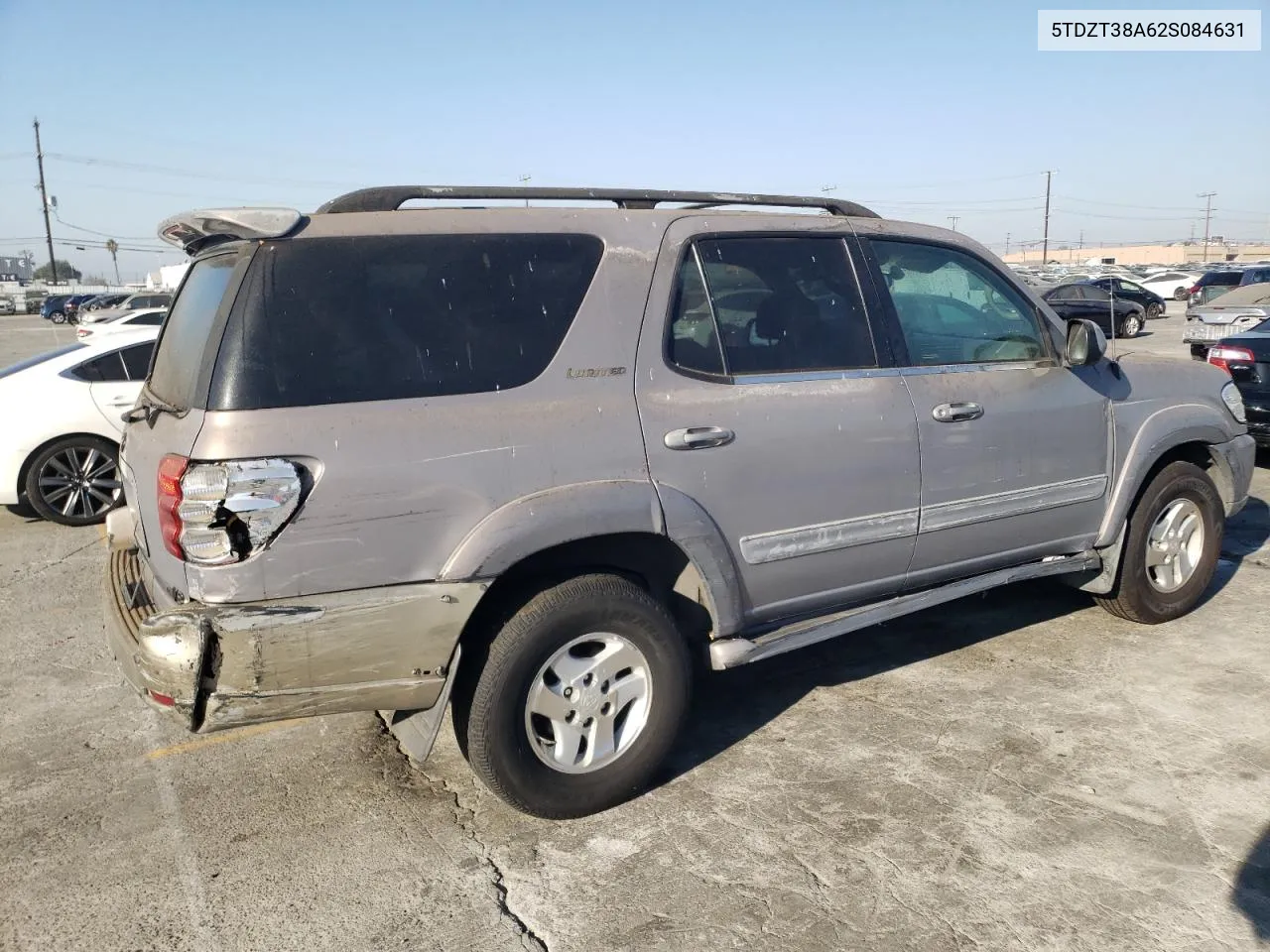 2002 Toyota Sequoia Limited VIN: 5TDZT38A62S084631 Lot: 75515284