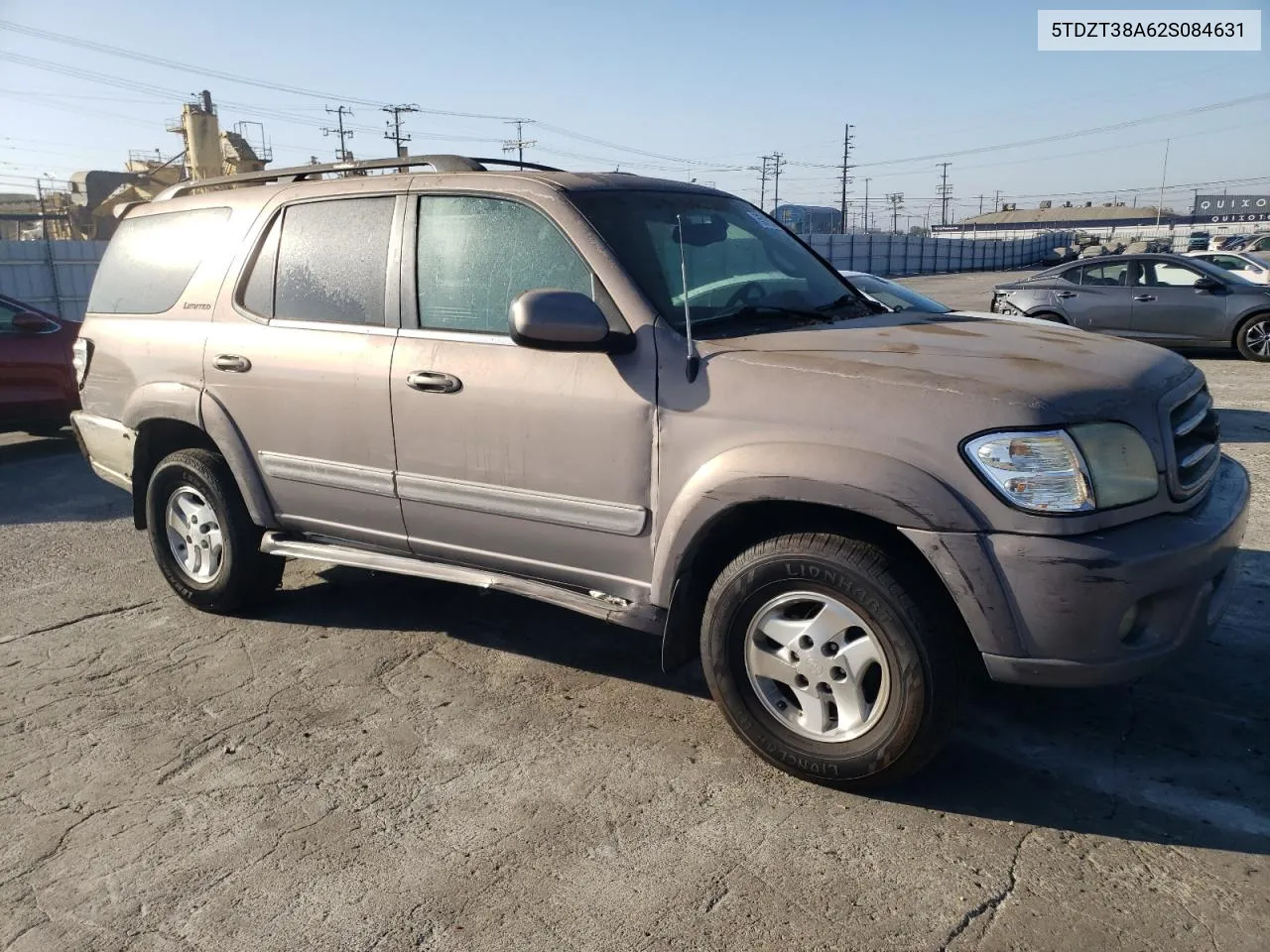 2002 Toyota Sequoia Limited VIN: 5TDZT38A62S084631 Lot: 75515284