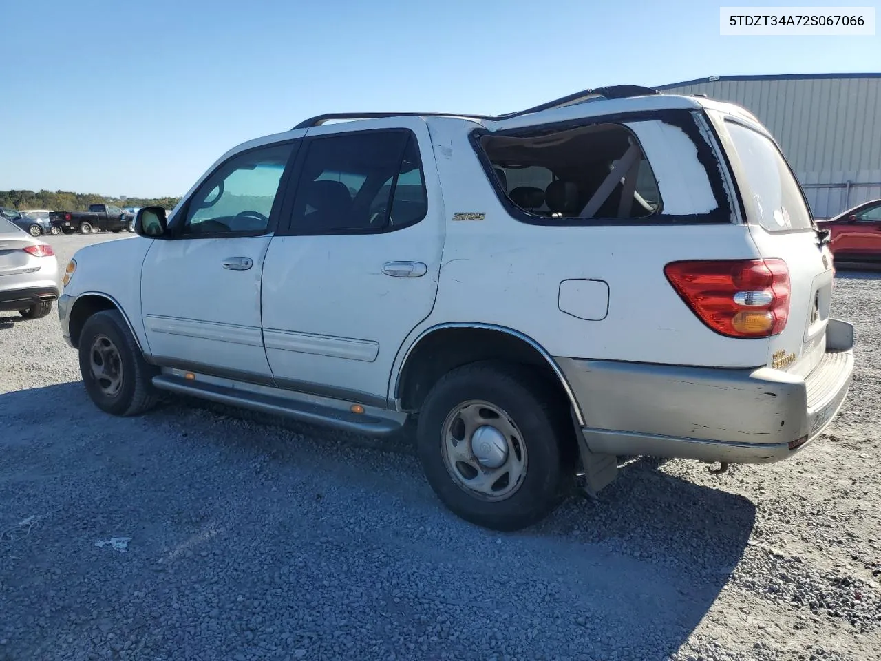 2002 Toyota Sequoia Sr5 VIN: 5TDZT34A72S067066 Lot: 75563654