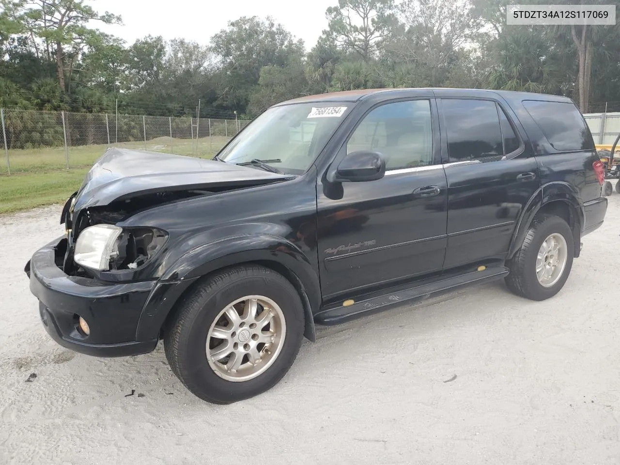 2002 Toyota Sequoia Sr5 VIN: 5TDZT34A12S117069 Lot: 75681354