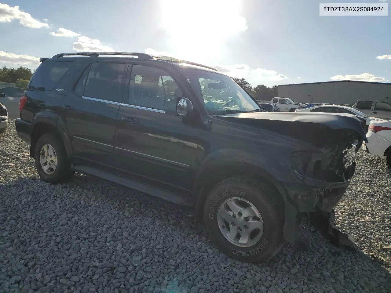 2002 Toyota Sequoia Limited VIN: 5TDZT38AX2S084924 Lot: 76929254