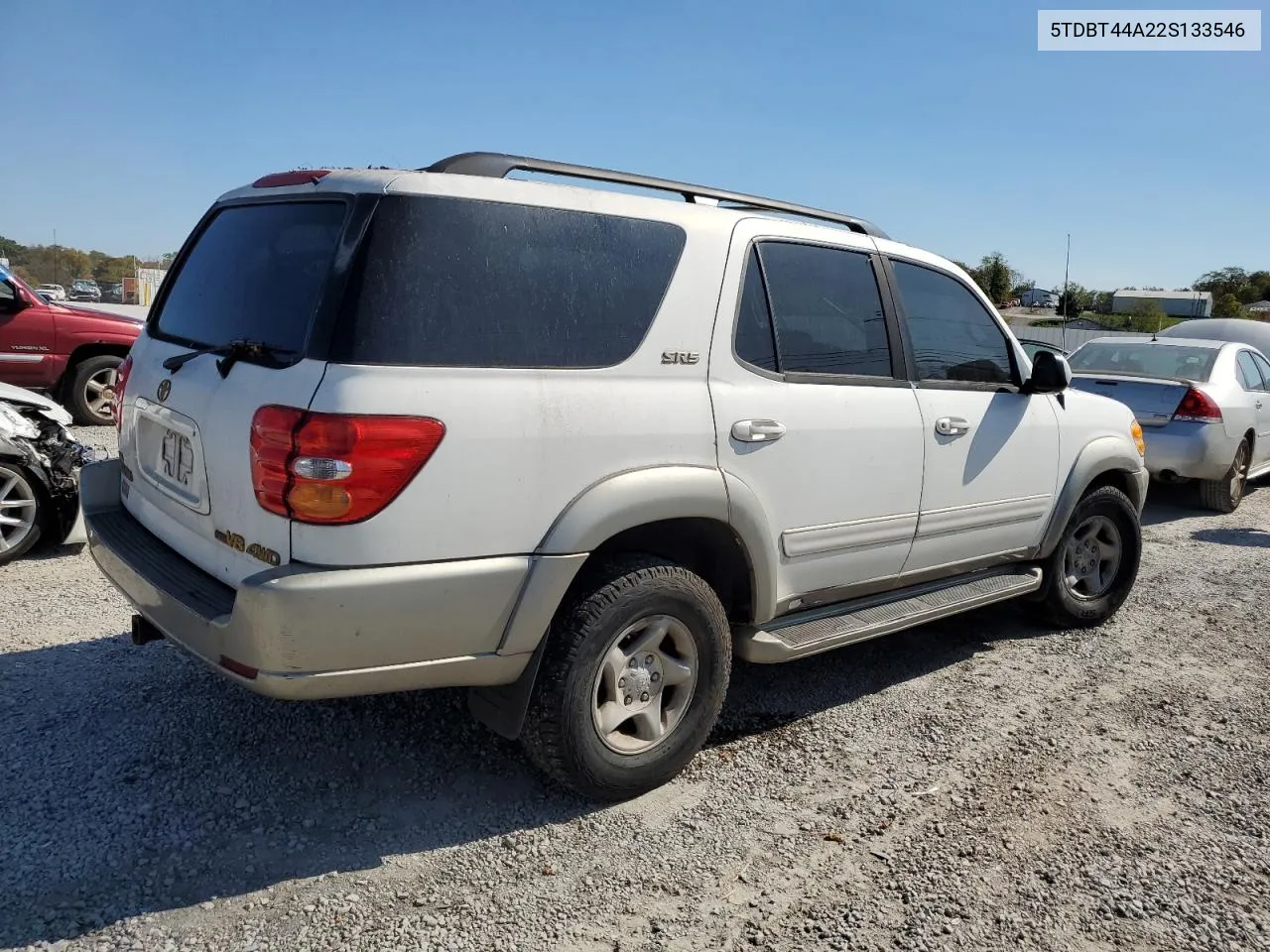 2002 Toyota Sequoia Sr5 VIN: 5TDBT44A22S133546 Lot: 76980194