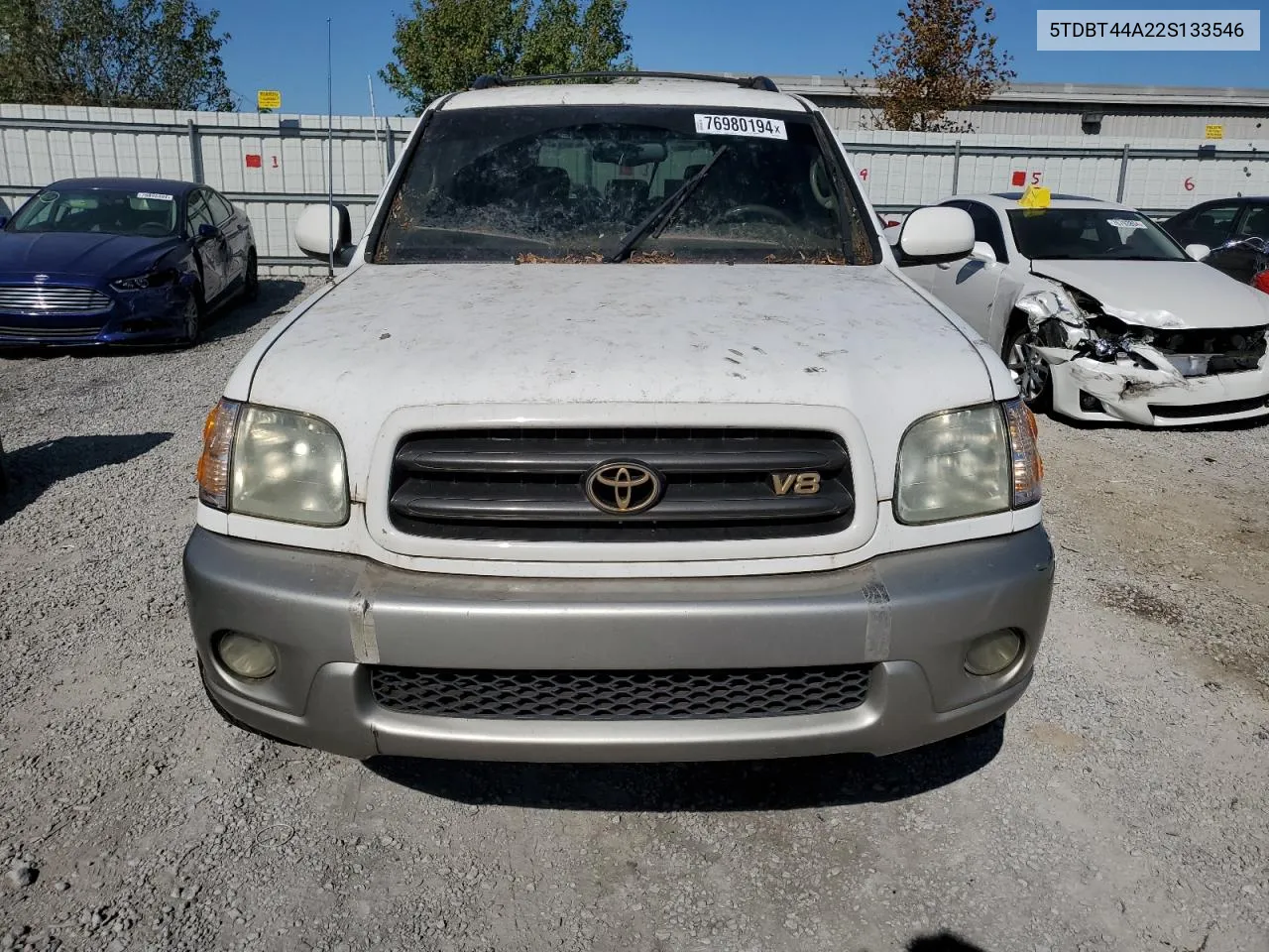 2002 Toyota Sequoia Sr5 VIN: 5TDBT44A22S133546 Lot: 76980194