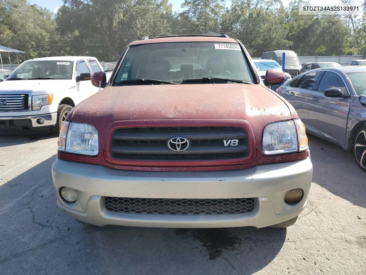 2002 Toyota Sequoia Sr5 VIN: 5TDZT34A52S133971 Lot: 77145624