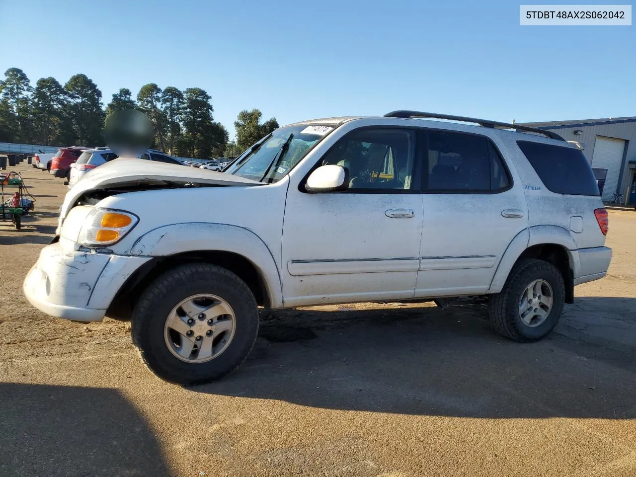 2002 Toyota Sequoia Limited VIN: 5TDBT48AX2S062042 Lot: 77149774