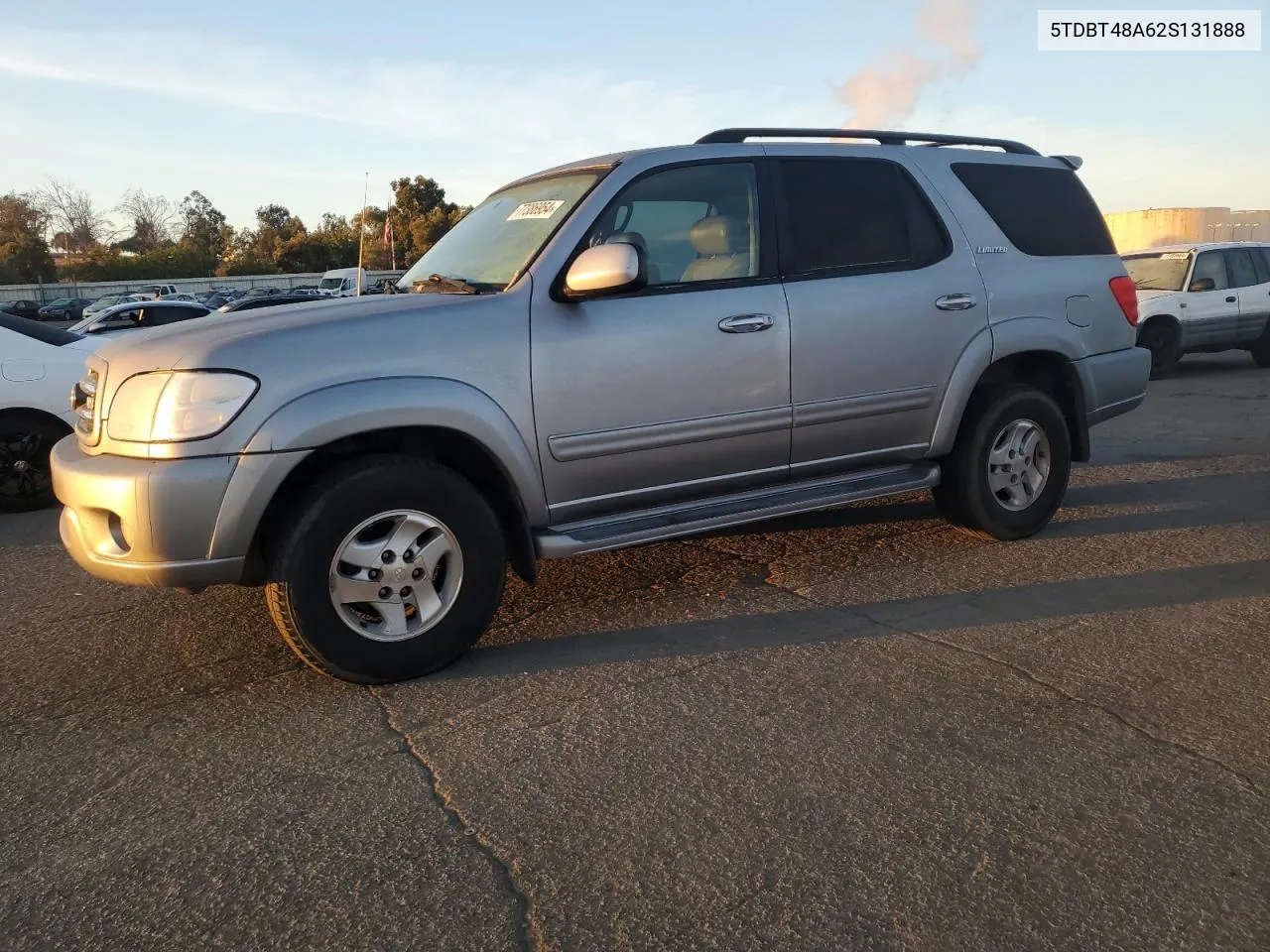 2002 Toyota Sequoia Limited VIN: 5TDBT48A62S131888 Lot: 77386954