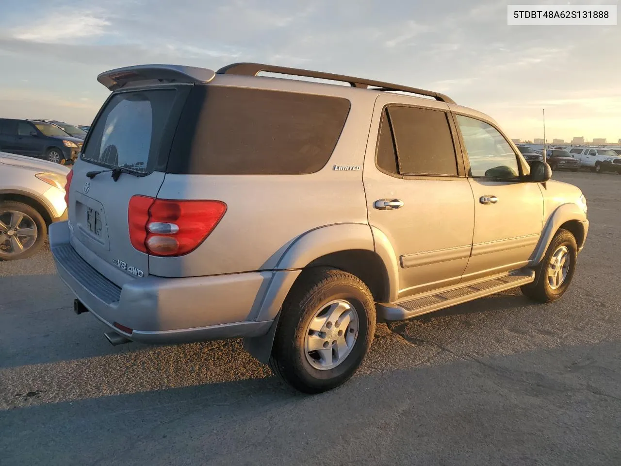 2002 Toyota Sequoia Limited VIN: 5TDBT48A62S131888 Lot: 77386954