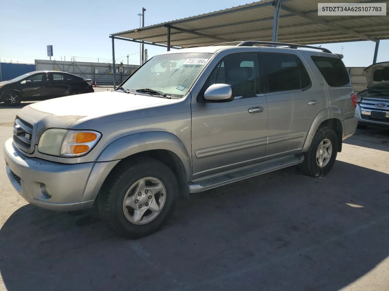 2002 Toyota Sequoia Sr5 VIN: 5TDZT34A62S107783 Lot: 77590904